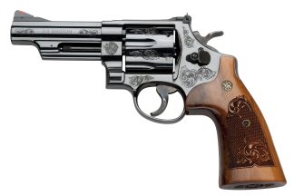SMITH AND WESSON 29 ENGRAVED 44M/44S BL/WD 4″