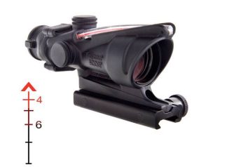 TRIJICON ACOG 4X32 .223 BAC CHEVRON RED TRIJICON ACOG 4X32 .223 BAC CHEVRON RED