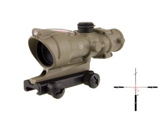 TRIJICON ACOG 4X32 .223 FDE BAC RED TRIJICON ACOG 4X32 .223 FDE BAC RED