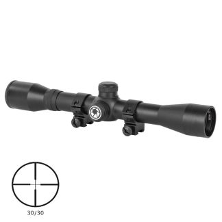 Barska Riflescope 4×32 Plinker-22 Black Matte 30/30 3/8in Dovetail Rings