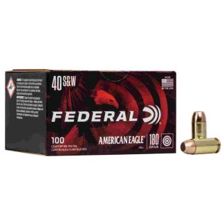 American Eagle Handgun Ammunition .40 S&W 180 gr. FMJ 1000 fps 100/ct American Eagle Handgun Ammunition .40 S&W 180 gr. FMJ 1000 fps 100/ct