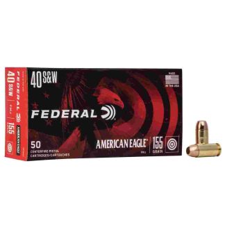 American Eagle Handgun Ammunition .40 S&W 155 gr FMJ 1160 fps 50/ct American Eagle Handgun Ammunition .40 S&W 155 gr FMJ 1160 fps 50/ct
