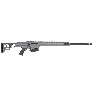 Barrett SMR MRAD Fixed Stock Rifle .338 Norma Magnum 10rd Magazine(1) 26” Fluted Barrel Tungsten Grey Finish