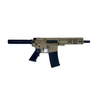 Great Lakes AR-15 Pistol .223 Wylde 30rd Magazine 7.5″ Nitride Barrel FDE Finish