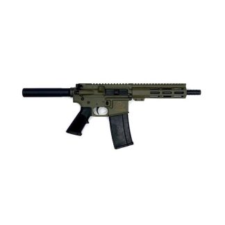 Great Lakes AR-15 Pistol .223 Wylde 30rd Magazine 7.5″ Nitride Barrel OD Green Finish