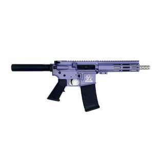 Great Lakes AR-15 Handgun .223 Wylde 30rd Magazine 7.5″ Stainless Barrel Wild Orchid Finish