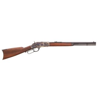 Cimarron 1873 Short Rifle .45 Colt 10rd Capacity 20″ Barrel Walnut case Hardened Cimarron 1873 Short Rifle .45 Colt 10rd Capacity 20″ Barrel Walnut case Hardened