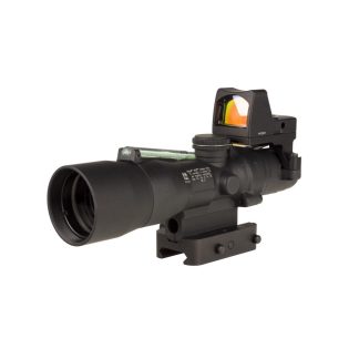 Trijicon Compact ACOG 3×30 Rifle Scope Green Horseshoe/Dot 5.56x45mm/62gr. Red Dot Combo Illuminated Black