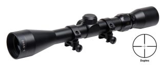 Truglo Trushot Rifle Scope w/Weaver Style Rings – 3-9x40mm 11.52-37.7′ 3.15-3.94″ Matte Truglo Trushot Rifle Scope w/Weaver Style Rings – 3-9x40mm 11.52-37.7′ 3.15-3.94″ Matte