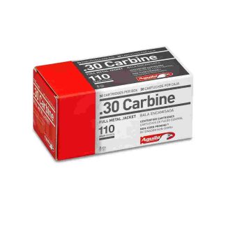Aguila Ammunition .30 Carbine Rifle Ammo – 110 Grain | FMJ | 50rd Box Aguila Ammunition .30 Carbine Rifle Ammo – 110 Grain | FMJ | 50rd Box