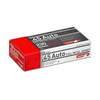 Aguila Ammunition .45 Auto Handgun Ammo – 230 Grain | FMJ | 50rd Box