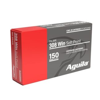 Aguila Ammunition .308 Win Rifle Ammo – 150 Grain | Soft Point | 20rd Box Aguila Ammunition .308 Win Rifle Ammo – 150 Grain | Soft Point | 20rd Box